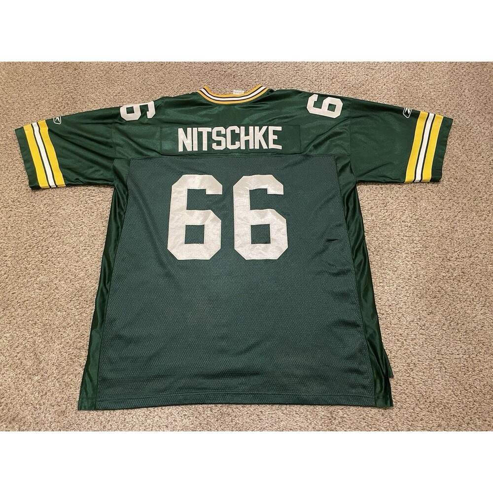 Vintage Green Bay Packers NFL Reebok Jersey Ray Nitschke Football mens 2XL - Picture 2 of 5